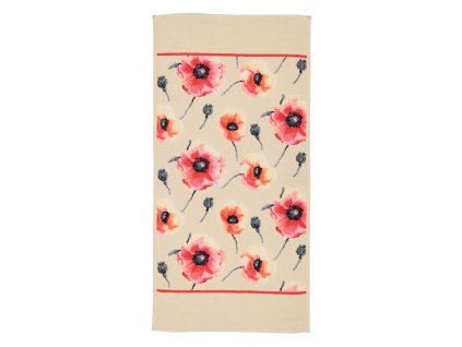 Feiler KLATSCHMOHN ručník 50 x 100 cm seashell - coral