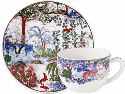 18531PTJ01 TASSE SOUCOUPE A DEJEUNER JUMBO LE JARDIN DU PALAIS BD RET