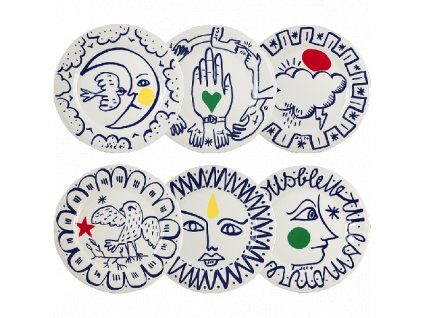 assiettes plates assorties archipel sentimental