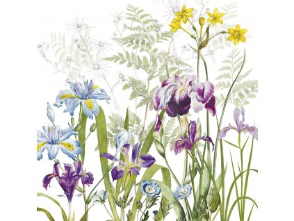 serviette pur lin lave coloris multicolore iris d hiver blanc (1)