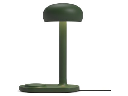 Bezdrátová lampa s Qi nabíječkou 29 cm EMENDO, tmavě zelená  Eva Solo