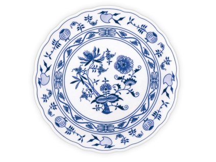 180582 2 podnos na dort 31 cm cibulak modra cesky porcelan