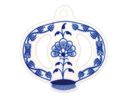 Český porcelán Cibulák Vánoční ozdoba - jablko