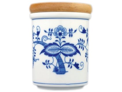 5917 doza s drevenym uzaverem b stredni cibulovy porcelan 10475