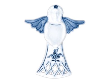 181632 1 vanocni ozdoba andel s vetvickou cibulak modra cesky porcelan