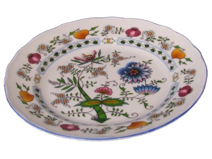 182832 1 dezertni talir 19 cm rokoko nature cesky porcelan
