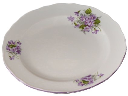 183195 1 melky talir 26 cm fialky fialova cesky porcelan