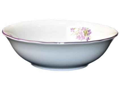 22110 cesky porcelan fialky vysoka salatova misa 23 cm