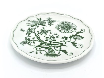 184374 7 podlozka pod sklenici 10 cm zeleny cibulak zelena cesky porcelan