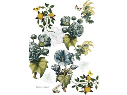 Utěrka 56x77 cm GIARDINO BLEU, modrá, Garnier Thiebaut