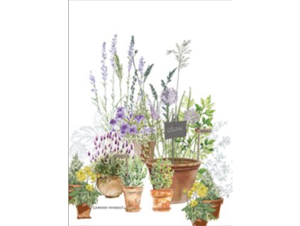 Utěrka 56x77 cm JARDIN AROMATIQUE PROVENCE, Garnier Thiebaut