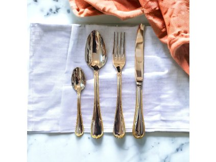 188460 2 188460 2 sada priboru pro 1 osobu raffaello filo bordo oro leskla zlata linka