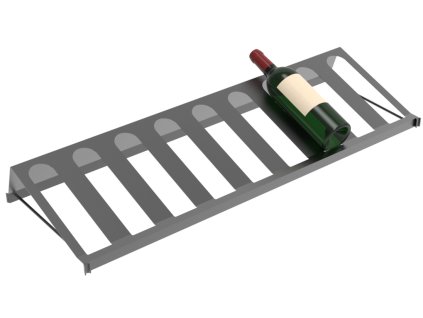 Nakloněná plechová police do regálu na víno 90 cm, Architecture Atelier du Vin