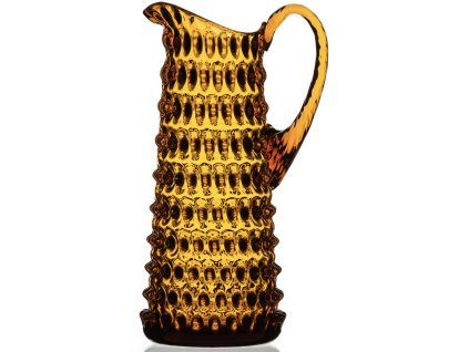 Džbán - amber 1200 ml POLKA DOT , Sklárna Květná