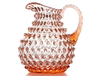 Růžový džbán 2000 ml POLKA DOT , Sklárna Květná
