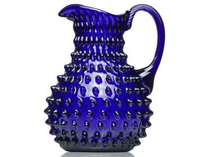 Modrý džbán 2000 ml POLKA DOT , Sklárna Květná