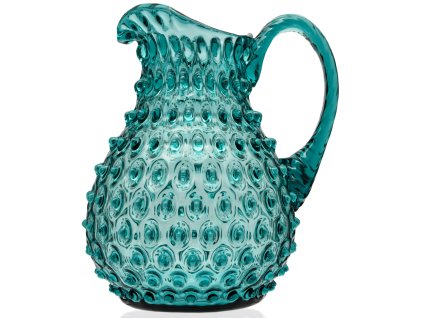 Tyrkysový džbán 2000 ml POLKA DOT , Sklárna Květná