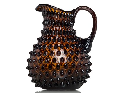 Hnědý džbán 2000 ml POLKA DOT , Sklárna Květná