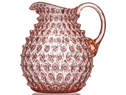 Růžový džbán 2600 ml POLKA DOT , Sklárna Květná