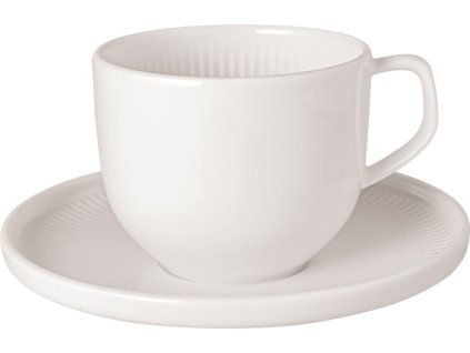 Kávový šálek a podšálek AFINA, bílá Villeroy & Boch