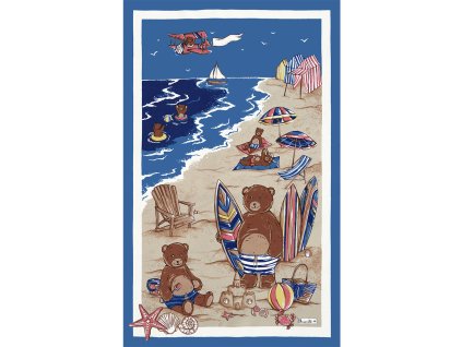 Beauvillé Teddy a la Plage utěrka 50x80 cm