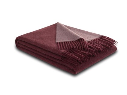 Biederlack Cihlově Bordeaux-Parfait kašmírový pléd 130 x 170 cm