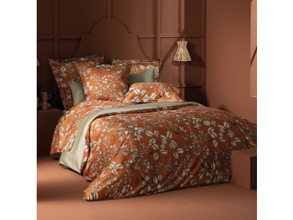 DRAP PLAT FLEURS D ORANGER ROUILLE PH2