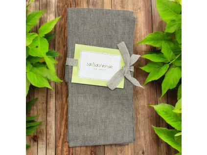 Ubrousek 45x45 cm sada 4 kusy HERRINGBONE, zelenošedá Salsa Verde