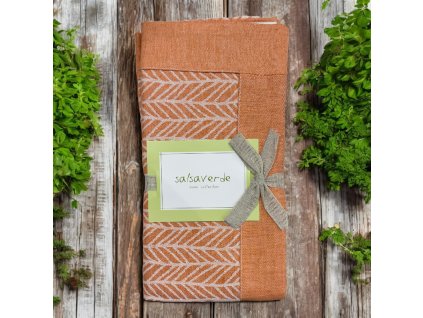 Prostírka oboustranná 46x36 cm sada 4 kusy MAORI, oranžová Salsa Verde