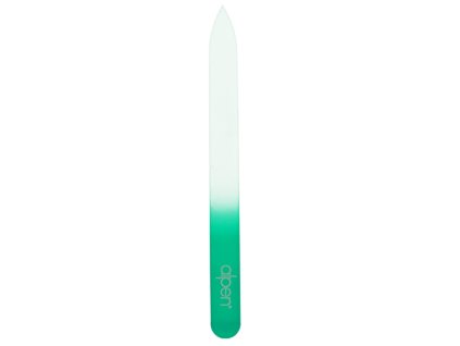Pilník na nehty skleněný oboustranný 13 cm zelený