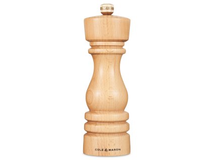 Mlýnek na pepř London Precision+ přírodní buk 18 cm, Cole & Mason