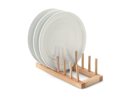 Stojan na 6 talířů 30 cm dřevěný, Continenta