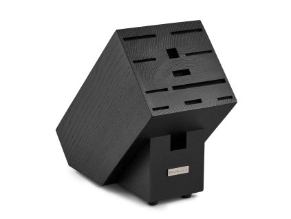 Blok na 10 nožů + ocílka + nůžky, černá, Wüsthof