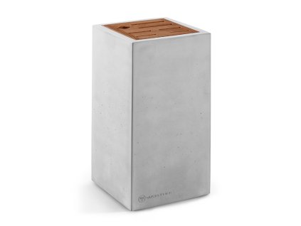 Betonový blok na 6 nožů + ocílka, šedá, Wüsthof