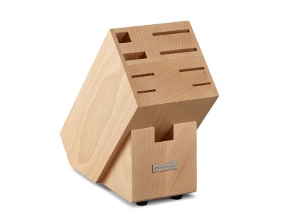 Blok na 7 nožů + ocílka + nůžky, buk, Wüsthof