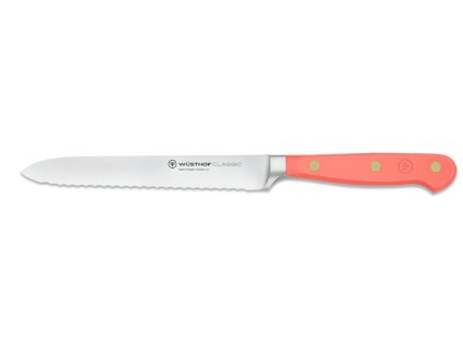 Nůž na uzeniny 14 cm CLASSIC COLOUR Coral Peach, oranžová, Wüsthof