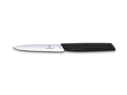 Nůž nakrajovací Swiss Modern 10 cm černý, Victorinox