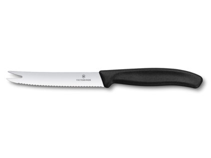 Nůž na sýr a uzeninu černý, Victorinox