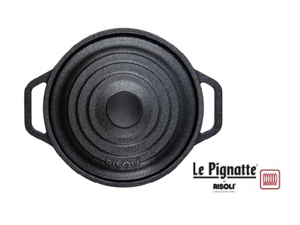 Litinový kastrol 20 cm 2 ltr. s policí LE PIGNATTE, na indukci
