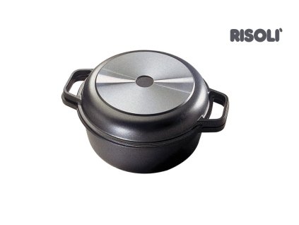 Nepřilnavý multifunkční hrnec 20 cm 2.25 ltr. s poklicí/pánví OPTIMA FORNO