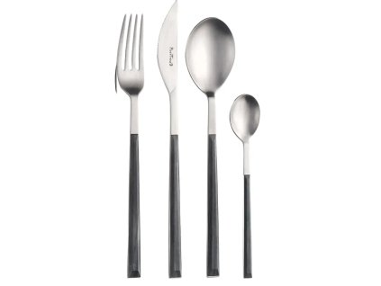 Příbor sada 24 kusů SUSHI QUEEN EBONY SATIN, černozlatá dárková krabice