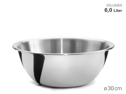 Kuchyňská mísa, nerez, prům. 30 cm, ob. 6 l Weis
