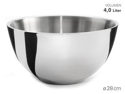 Kuchyňská mísa, dvojitá stěna, nerez, prům. 28 cm, Weis