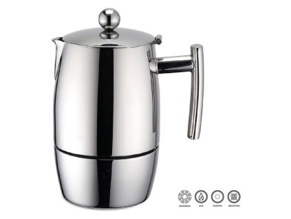 Espressokocher exclusiv 6 Tassen, Weis