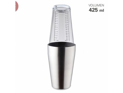 Šejkr sklo/nerez Boston 450ml, Weis