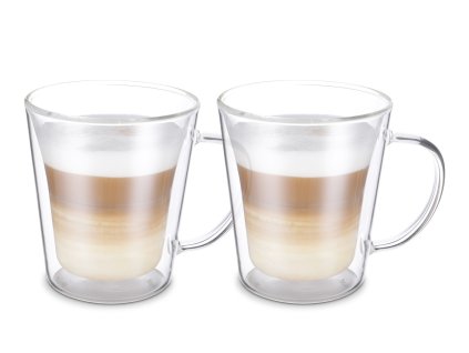 Skleněné šálky na kávu sada 2 kusů 350 ml Weis