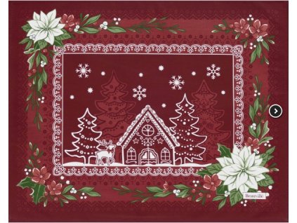 264882 5 prostirka magie de noel 38x48 cm cervena beauville