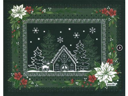 264885 1 prostirka magie de noel 38x48 cm zelena beauville