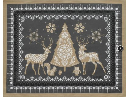 264912 1 prostirka balade en hiver 38x48 cm seda bezova beauville