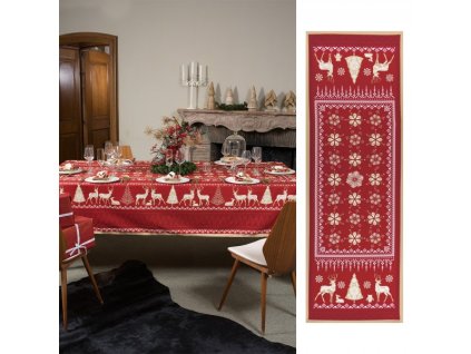 264933 1 behoun balade en hiver 50x150 cm cervena bezova beauville